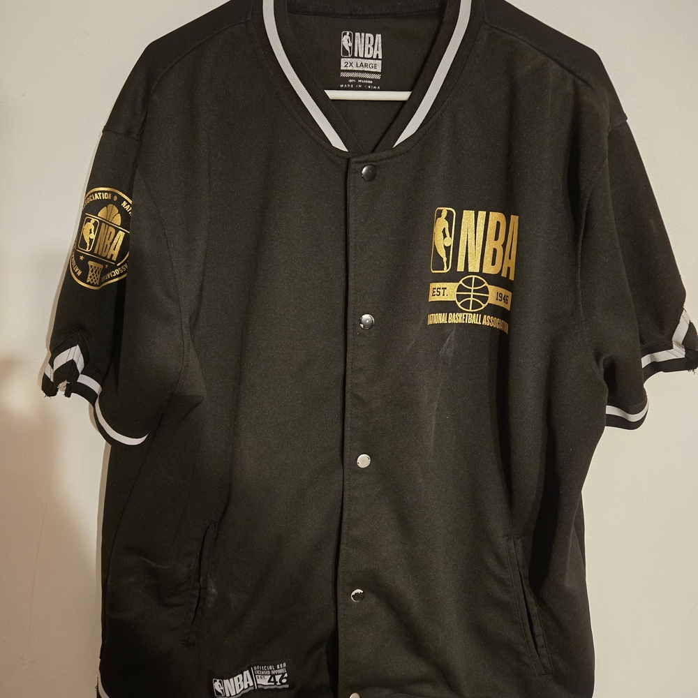 NBA Black and Gold Varsity Jacket